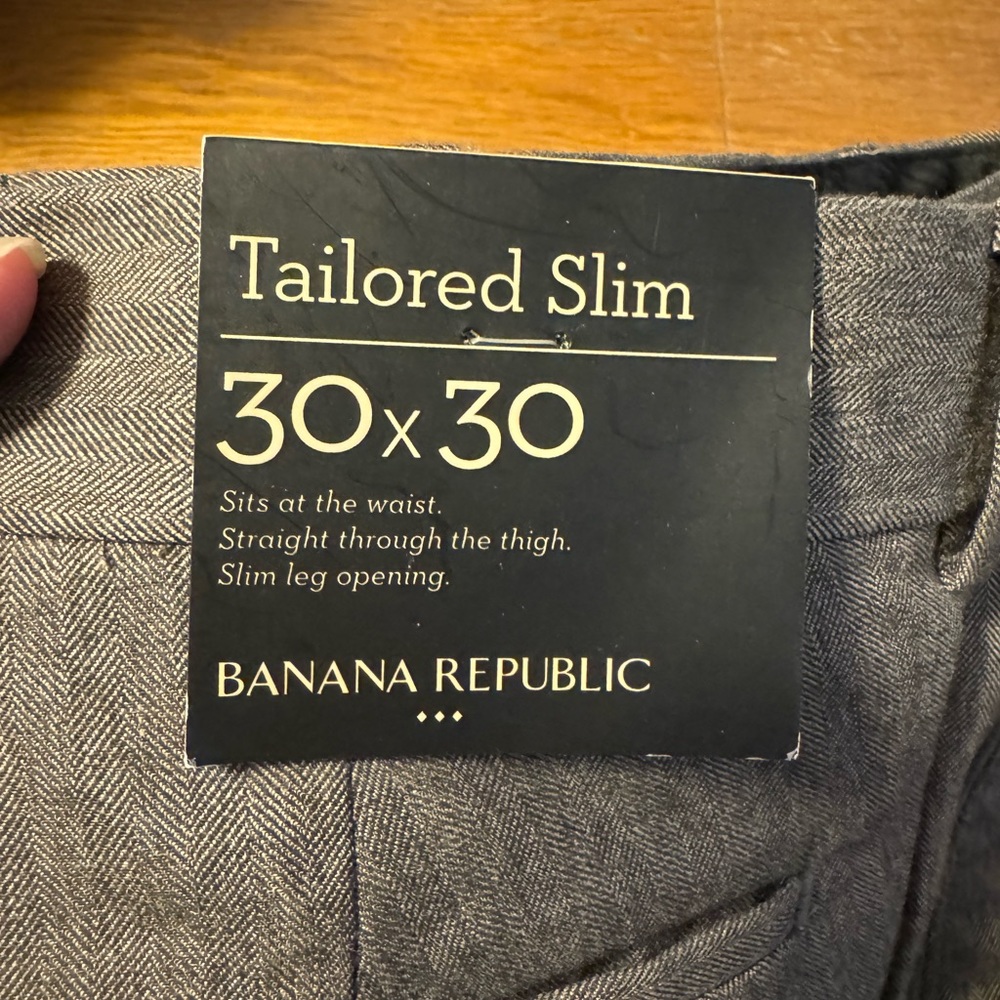 COPY - Banana Republic 30 x 30 men’s tailored pants. NWT